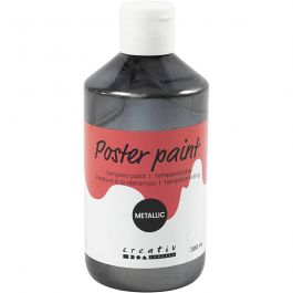Peinture à la détrempe Métallisée, noir, 300 ml/ 1 Pq. [HOB-629884]