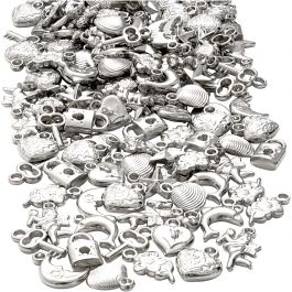 Silberanhänger, Größe 15-20 mm, Lochgröße 3 mm, 80 g/ 1 Pck [HOB-63842]