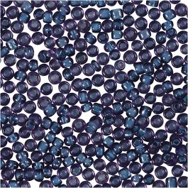 Perles de Rocaille, d 1,7 mm, dim. 15/0, diamètre intérieur 0,5-0,8 mm, violet, 25 gr/ 1 Pq. [HOB-686810]