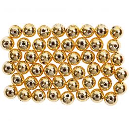 Perles de Cire, d 5 mm, diamètre intérieur 0,7 mm, or, 100 pièces/ 1 Pq. [HOB-698121]