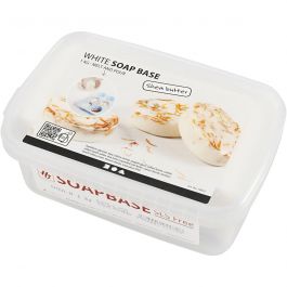 Base de savon au beurre de karité, blanc, 1 kg [HOB-70035]