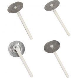 Mèches pour bougies dans un récipient, Convient aux récipients d’un diamètre de 20 à 65 mm, L : 3,5 cm, ép. 2 mm, 100 pièces/ 1 Pq. [HOB-73314]