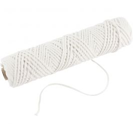 Mèche, Adapté aux bougies trempées (dia. 30 mm) et aux bougies moulées (dia. 80-100 mm) , L : 2 mm, 100 gr, 50 m/ 1 rouleau [HOB-73321]