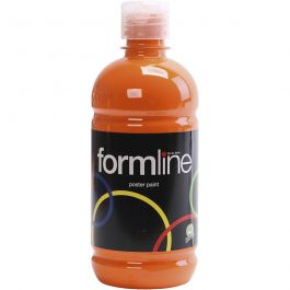 Peinture à la détrempe Mate, orange, 500 ml/ 1 flacon [HOB-642024]
