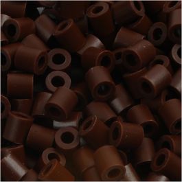 Bügelperlen, Größe 5x5 mm, Lochgröße 2,5 mm, medium, Braun (32229), 1100 Stk/ 1 Pck [HOB-751030]