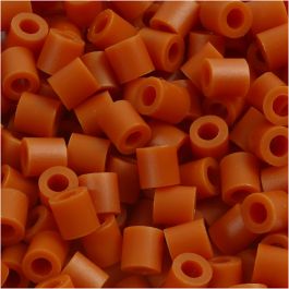 Bügelperlen, Größe 5x5 mm, Lochgröße 2,5 mm, medium, Rotbraun (32254), 1100 Stk/ 1 Pck [HOB-751050]