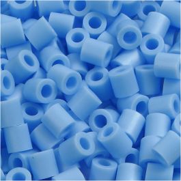 Perles à repasser, dim. 5x5 mm, diamètre intérieur 2,5 mm, medium, bleu pastel (32224), 1100 pièces/ 1 Pq. [HOB-751230]