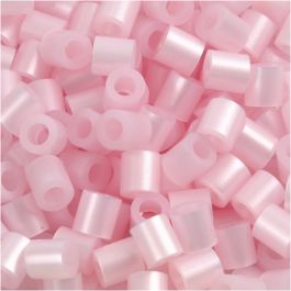 Perles à repasser, dim. 5x5 mm, diamètre intérieur 2,5 mm, medium, rose nacrées (32259), 6000 pièces/ 1 Pq. [HOB-751261]