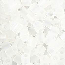 Perles à repasser, dim. 5x5 mm, diamètre intérieur 2,5 mm, medium, transparent (32264), 6000 pièces/ 1 Pq. [HOB-751321]