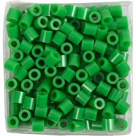 Bügelperlen, Größe 5x5 mm, Lochgröße 2,5 mm, medium, Grün (32230), 1100 Stk/ 1 Pck [HOB-751380]