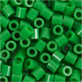Perles à repasser, dim. 5x5 mm, diamètre intérieur 2,5 mm, medium, vert (32230), 6000 pièces/ 1 Pq. [HOB-751381]
