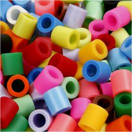 Bügelperlen, Größe 10x10 mm, Lochgröße 5,5 mm, JUMBO, Zusätzliche Farben, 550 sort./ 1 Pck [HOB-753544]