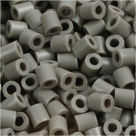 Fotoperlen, Größe 5x5 mm, Lochgröße 2,5 mm, medium, Aschgrau (8), 6000 Stk/ 1 Pck [HOB-75508]