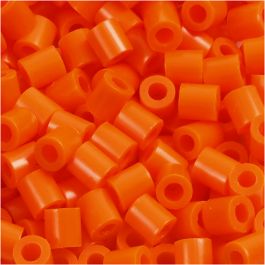 Fotoperlen, Größe 5x5 mm, Lochgröße 2,5 mm, medium, Orange (13), 6000 Stk/ 1 Pck [HOB-75513]