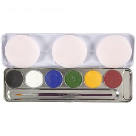 Maquillage Visage à Base d'eau, ass. de couleurs, 6 couleurs/ 1 set [HOB-76135]
