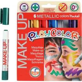 Maquillage Playcolor, Métallisé, ass. de couleurs, 6x5 gr/ 1 Pq. [HOB-76301]