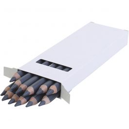 edu3 Jumbo-Buntstifte, Dicke 10 mm, Mine 6,25 mm, Grau, 12 Stk/ 1 Pck [HOB-408082]