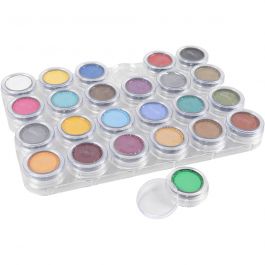 Palette de maquillage pour visage à base d'eau, ass. de couleurs, 24x2.50 ml/ 1 pièce [HOB-77004]