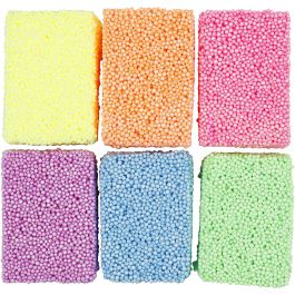 Soft Foam, Neonfarben, 6x10 g/ 1 Pck [HOB-78060]
