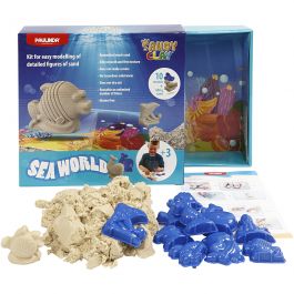 Sandy Clay ® , Animaux marins, naturel, 1 set [HOB-78269]