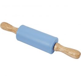 Rouleau à pâtisserie, L : 23 cm, d 4.5 cm, bleu clair, 1 pièce [HOB-78285]