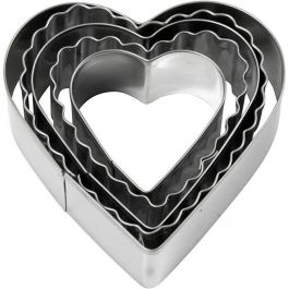 Emporte-pièces, Coeur, dim. 8 cm, 5 pièces/ 1 Pq. [HOB-782883]