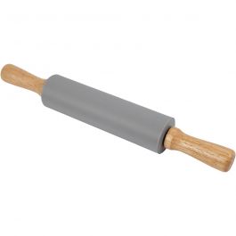 Rouleau à pâtisserie, L : 38 cm, d 5,5 cm, gris, 1 pièce [HOB-78290]