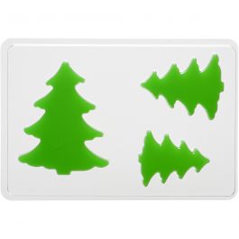 Moule décoratif, sapins, H : 6+8+10 cm, P: 9 mm, dim. 14,9x22 cm, 1 pièce [HOB-78636]
