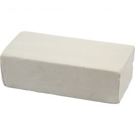 Knetmasse, Größe 13x6x4 cm, Weiß, 500 g/ 1 Pck [HOB-78681]