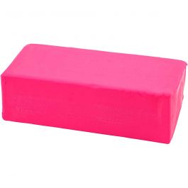 Knetmasse, Größe 13x6x4 cm, Neonpink, 500 g/ 1 Pck [HOB-78687]