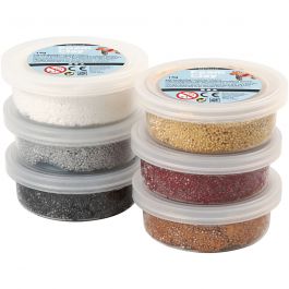 Foam Clay® , Metallic, Brauntöne, 6x14 g/ 1 Pck [HOB-78810]