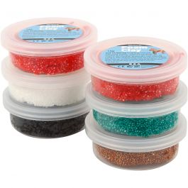 Foam Clay®, couleurs de noël, 6x14 gr/ 1 Pq. [HOB-78844]