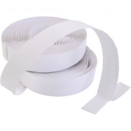 Velcro-Klettband, Dicke 2 cm, Weiß, 25 m/ 1 Pck [HOB-775040]