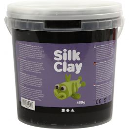 Silk Clay®, noir, 650 gr/ 1 seau [HOB-79126]