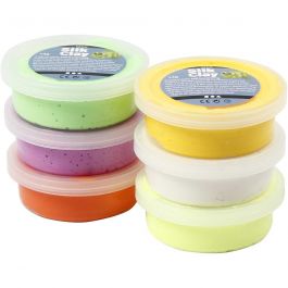 Silk Clay®, couleurs de printemps, 6x14 gr/ 1 Pq. [HOB-79151]