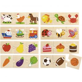 VIGA Holzpuzzle, 8 Teile/ 1 Set [HOB-908547]