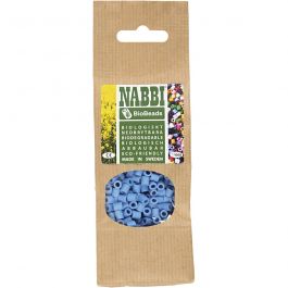 Les Perles NABBI BioBeads, dim. 5x5 mm, diamètre intérieur 2.5 mm, medium, bleu, 1000 pièces/ 1 Pq. [HOB-9067790]