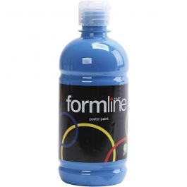 Peinture à la détrempe Mate, bleu primaire, 500 ml/ 1 flacon [HOB-642055]