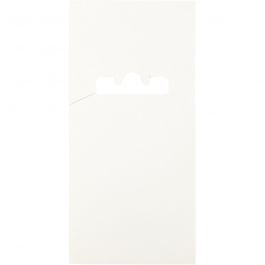 Carte pour crochets doubles, L : 123 mm, L : 58 mm, blanc, 200 pièces/ 1 Pq. [HOB-9300-CARD]