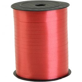 Kräuselband, B 5 mm, Rot, 400 m/ 1 Rolle [HOB-557436]