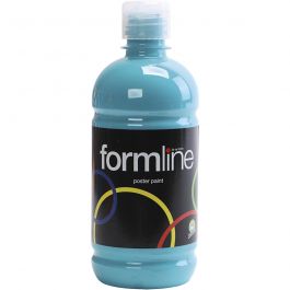 Peinture à la détrempe Mate, turquoise, 500 ml/ 1 flacon [HOB-642058]