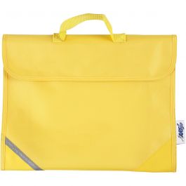 Schultasche, T 9 cm, Größe 36x29 cm, Gelb, 1 Stk [HOB-951831]