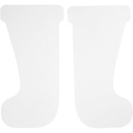 Nikolausstiefel, H 32,5 cm, B 17 cm, 230 g, Weiß, 25 Stk/ 1 Pck [HOB-95210]