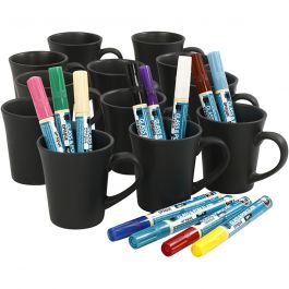 Décoration de tasses, ass. de couleurs, 36 pièce, 1 set [HOB-97382]