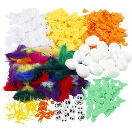 Material-Set Osterküken, H 6 cm, 16 Stck., 1 Set [HOB-97443]