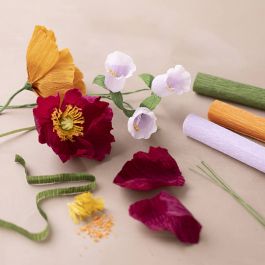 Kit de démarrage DIY Papier Crépon, ass. de couleurs, 1 Pq. [HOB-97738]