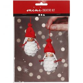 Mini Kreativ Set, Weihnachtsfeen, H 8 cm, 1 Pck [HOB-977404]