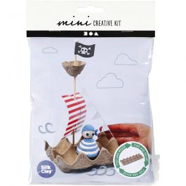 Mini Kreativ Set, Piratenschiff aus Eierkarton, 1 Pck [HOB-977433]