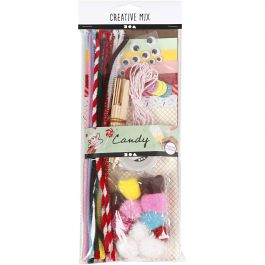 Assortiment de matériel créatif, Sucreries, 1 Pq. [HOB-977442]