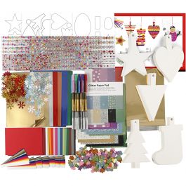 Kit de décoration de Noël, ass. de couleurs, 1 set [HOB-97780]